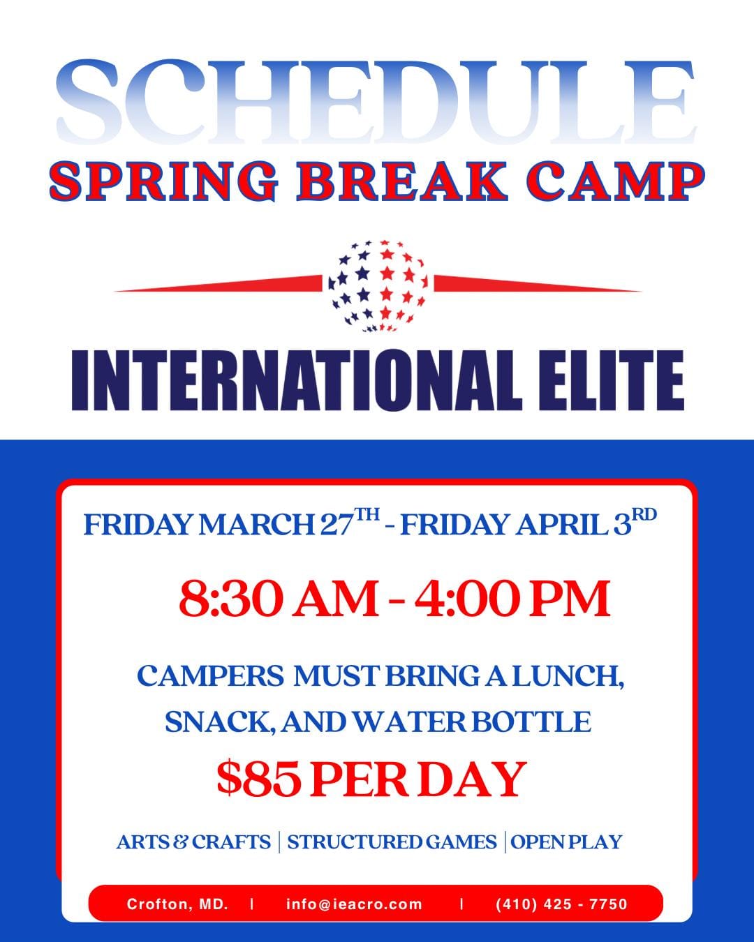 🌟 Spring Break Camp 🌟